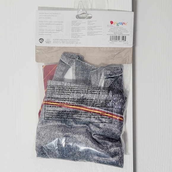 Harry Potter Costume, Accessory Kit, Vest, Tie & Badge Kids One Size - Picture 2 of 3